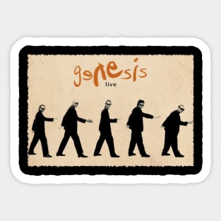 Genesis' Duke - Wear the Elegance of the Band on This T-Shirt Sticker